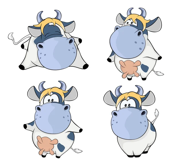 Happy cows. — Stock Vector