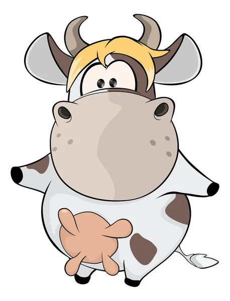 小さな牛. — ストックベクタ