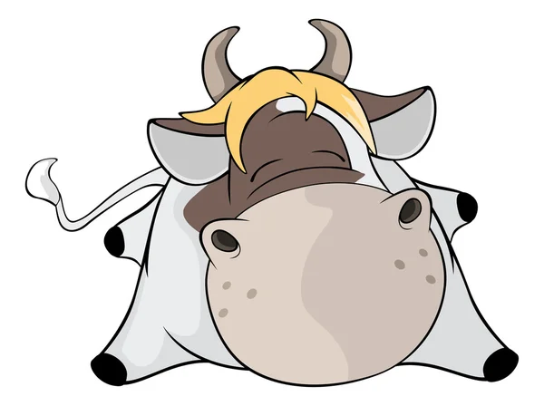 Una vaca pequeña . — Vector de stock