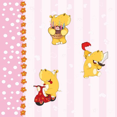 Küçük suaygırları ile duvar kağıdı