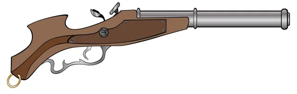 Pistolet historique — Image vectorielle