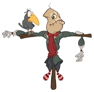 Çizgi film korkuluk bebek