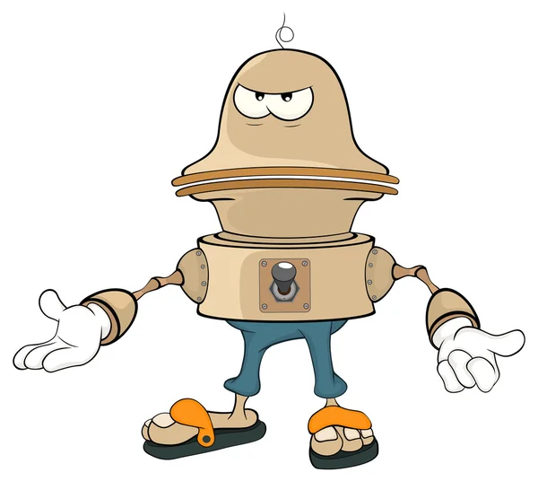 Cartoon personaggio robot carino — Vettoriale Stock