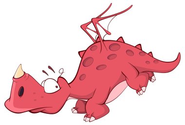 sevimli kırmızı ejderha