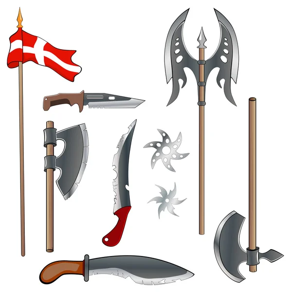 A military weapon set — Stock Vector