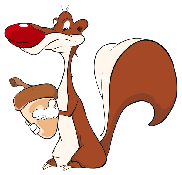 Caricature écureuil terrestre — Image vectorielle