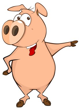 Çiftlik hayvan şirin domuz