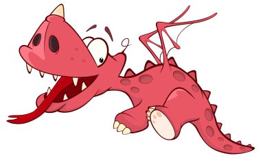 sevimli kırmızı ejderha