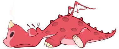 sevimli kırmızı ejderha