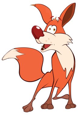 Komik tilki çizgi filmi.