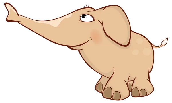 Schattig olifant illustratie — Stockvector