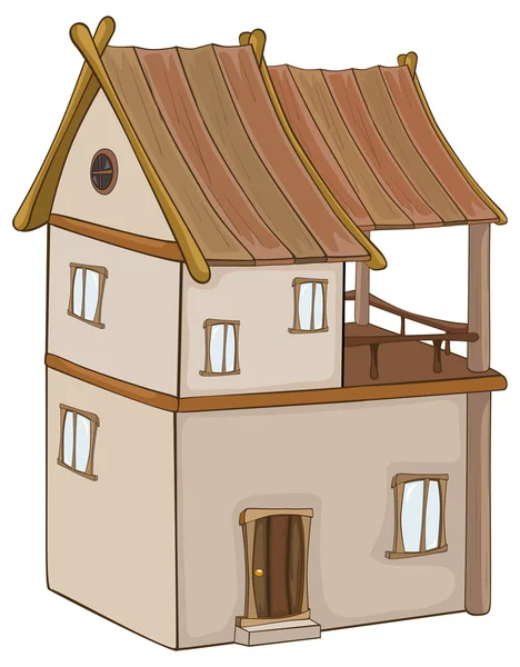 Desenhos animados casa velha — Vetor de Stock
