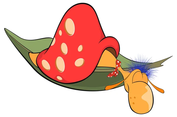 Escargot malveillant drôle — Image vectorielle