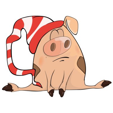cute cartoon pig clipart