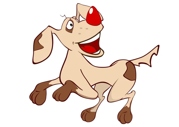 Perro de caza de dibujos animados — Vector de stock