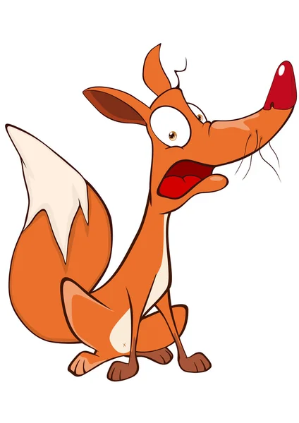 Mladí fox kreslený — Stockový vektor