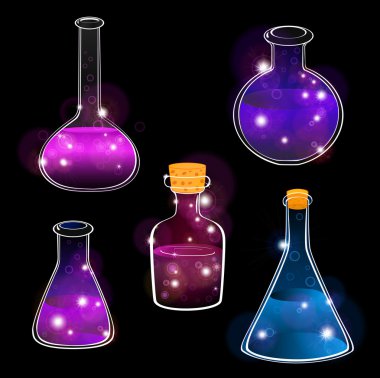 Laboratuvar şişe seti