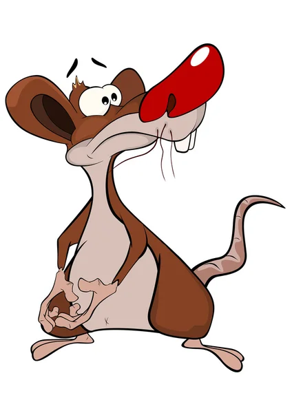 Cute rat Cartoon — Stock Vector