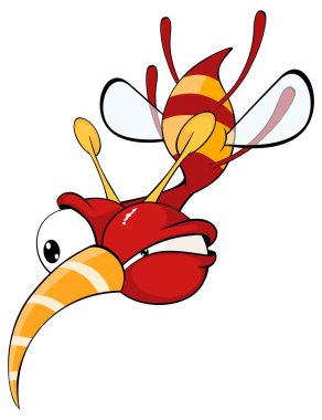 karikatür komik arı