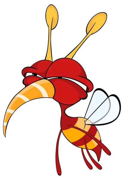 Grappige cartoon bee — Stockvector