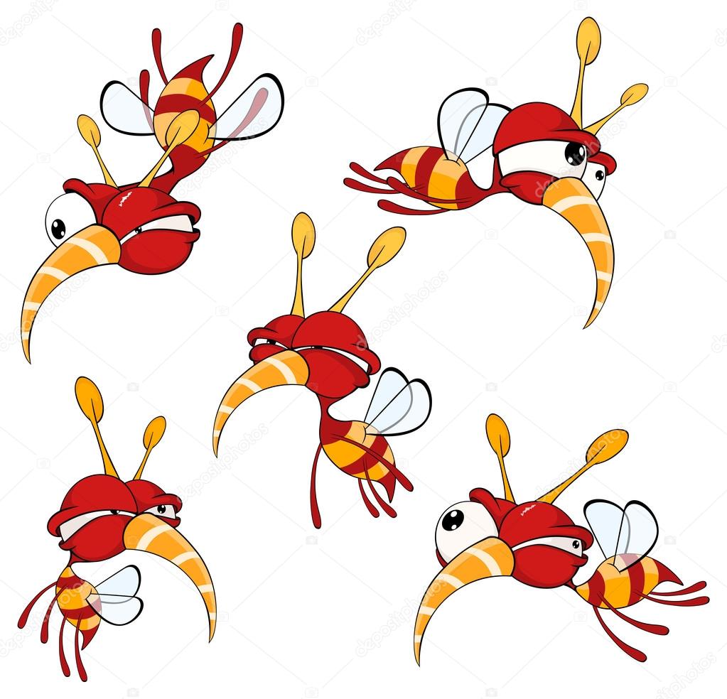 cartoon funny bee