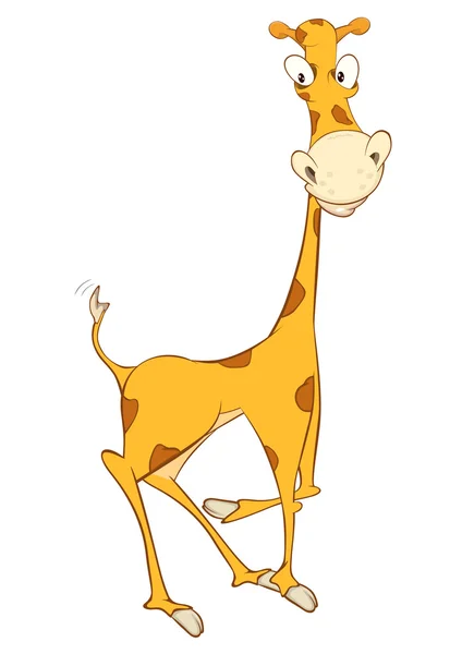 Personagem girafa bonito — Vetor de Stock