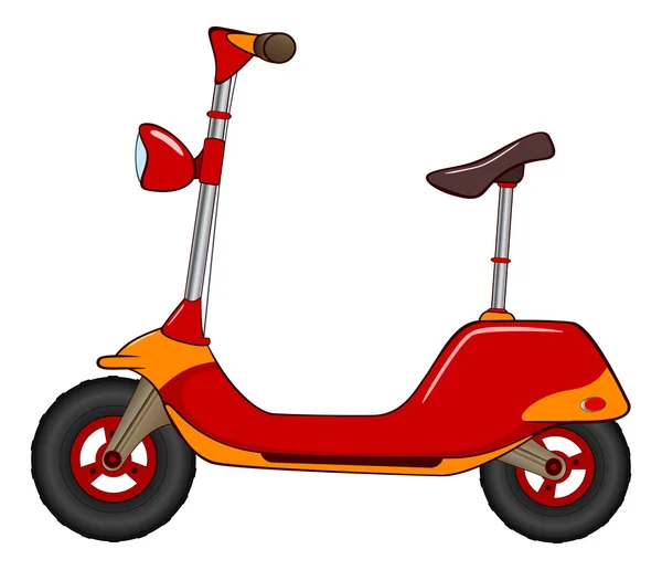 Illustration of a motor scooter — Stock Vector