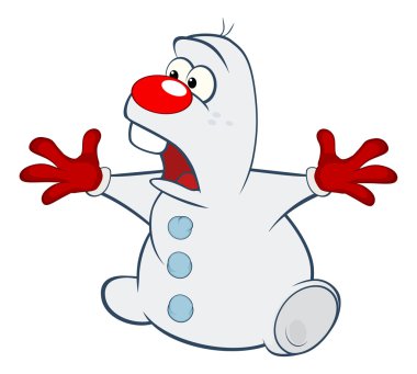 Sevimli kardan adam resmi