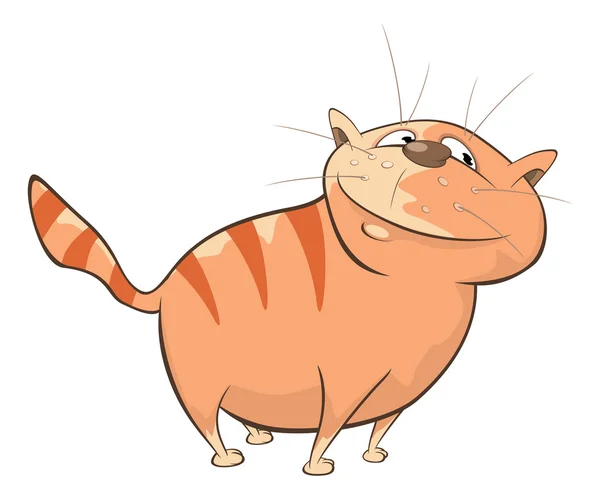 Ilustración de un lindo gato — Vector de stock