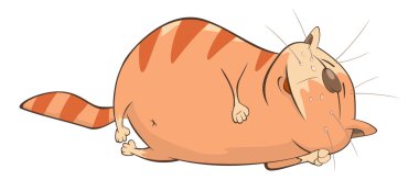 Şirin bir kedinin çizimi