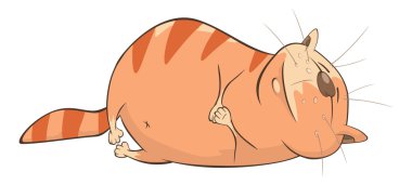 Şirin bir kedinin çizimi