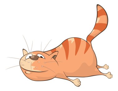 Şirin bir kedinin çizimi