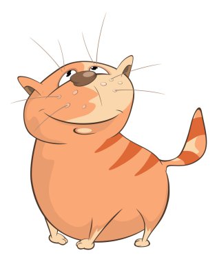 Şirin bir kedinin çizimi