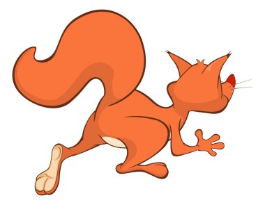 Şirin bir sincabın çizimi