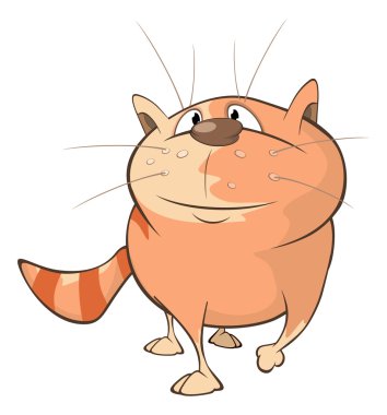 çizgi film sevimli kedi