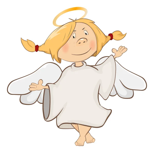 Χαριτωμένο Άγγελος κινουμένων σχεδίων — Διανυσματικό Αρχείο