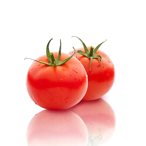Los tomates en blanco — Foto de Stock