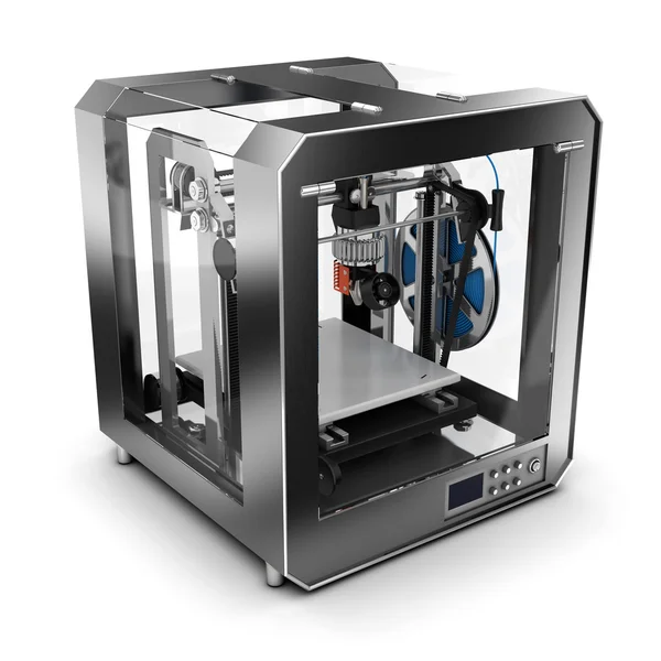 Impressora 3D que imprime plástico — Fotografia de Stock