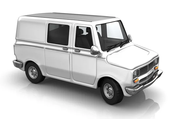 Industrial van on a white background — Stock Photo, Image