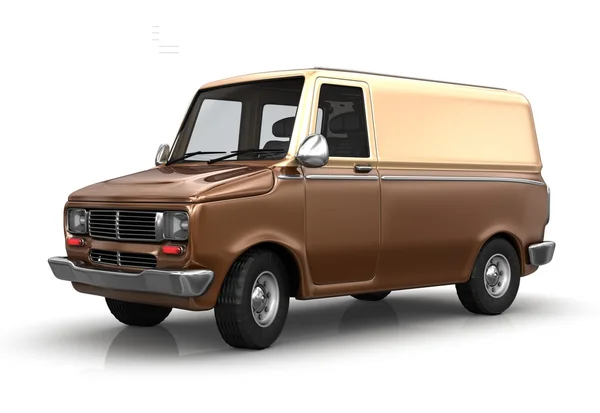 Industrial van on a white background — Stock Photo, Image