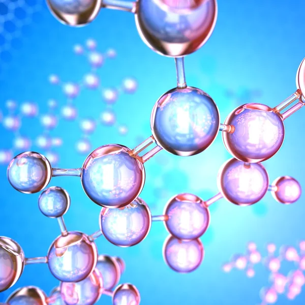 분자 thymine, 추상 이미지. — 스톡 사진