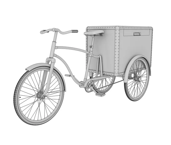 Tricycle with stalls — Stock Photo, Image