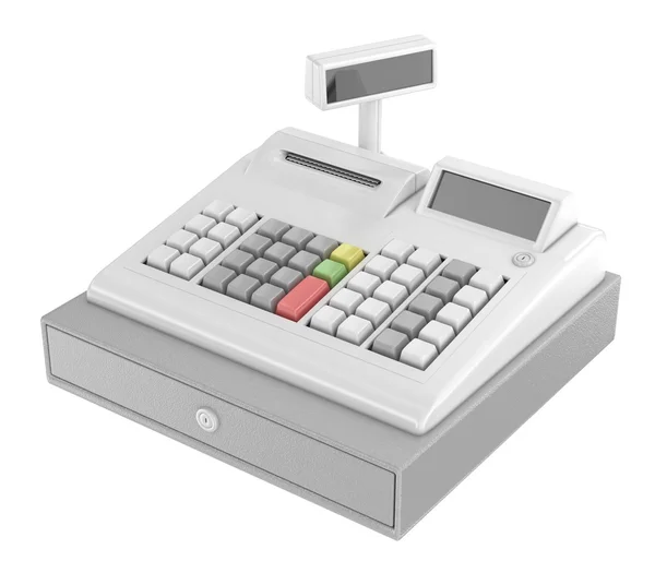 Cash register isolated on white — Stock Photo, Image