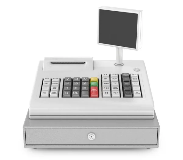 Cash register isolated on white — Stock Photo, Image