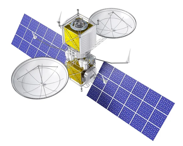 Orbital telecommunications satellite — Stock Photo, Image