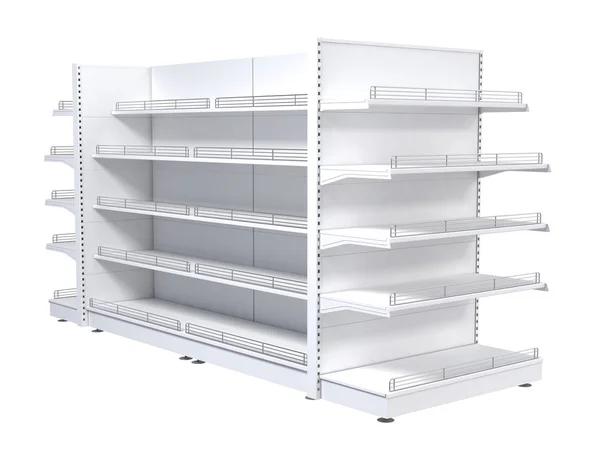 The shelves in the sales area store — Stock Photo, Image