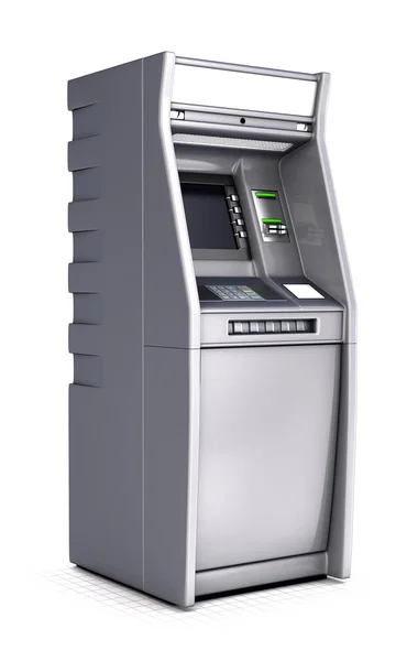 Грошових коштів банкомат. 3D ілюстрація. — стокове фото