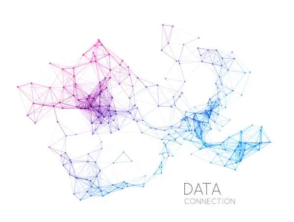 Contexte abstrait de connexion réseau — Image vectorielle