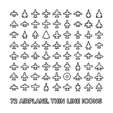 uçak vektör ikonlar