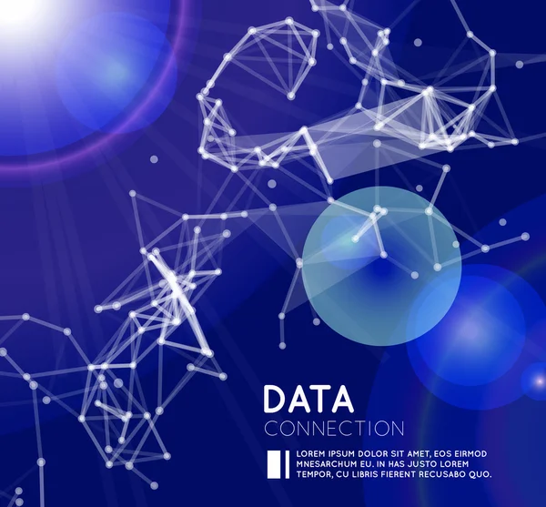 Hintergrund der abstrakten Netzwerkverbindung — Stockvektor